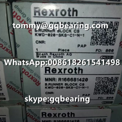 Rexroth R166681420 Matériau en acier type étroit courte longueur standard hauteur SKS bloc de coureur