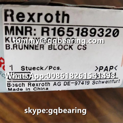 Rexroth R165189320 Matériau en acier Type de bride Longueur standard Hauteur standard Bloc de coureur