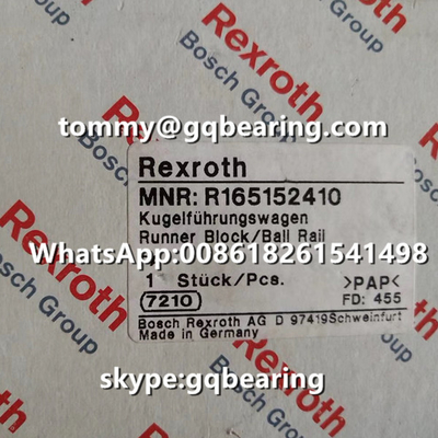 Rexroth R165152410 Matériau d'acier Type de bride Poids lourd Longueur standard Hauteur standard Bloc de roulement à billes