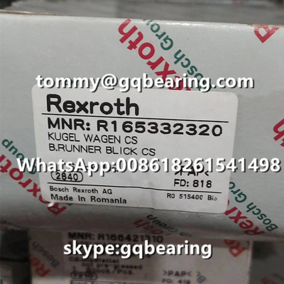 Rexroth R166421310 Matériau en acier Largeur étroite Longueur courte Basse hauteur Bloc linéaire