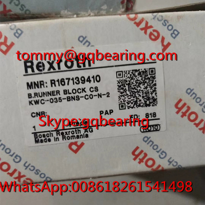 Matériau en acier au carbone Rexroth R167139410 Large Runner Block Bosch R167139410 Rameau linéaire